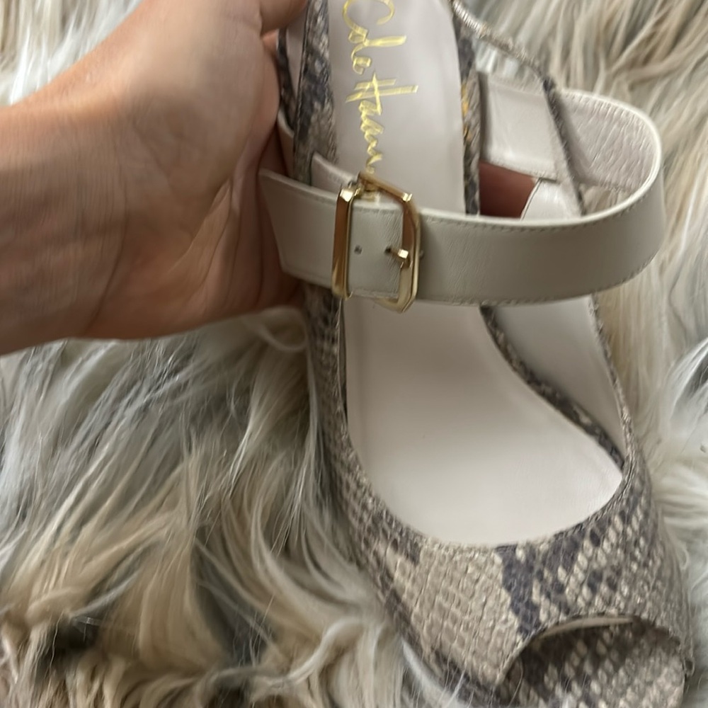 Brand new cole Haan Mary Jane snakeskin slingbacks size 7 Nike air - Picture 2 of 7